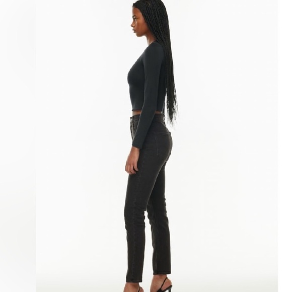 Aritzia Denim Forum The Yoko High Rise Slim Black Size 26 Denim Jeans - Picture 2 of 10